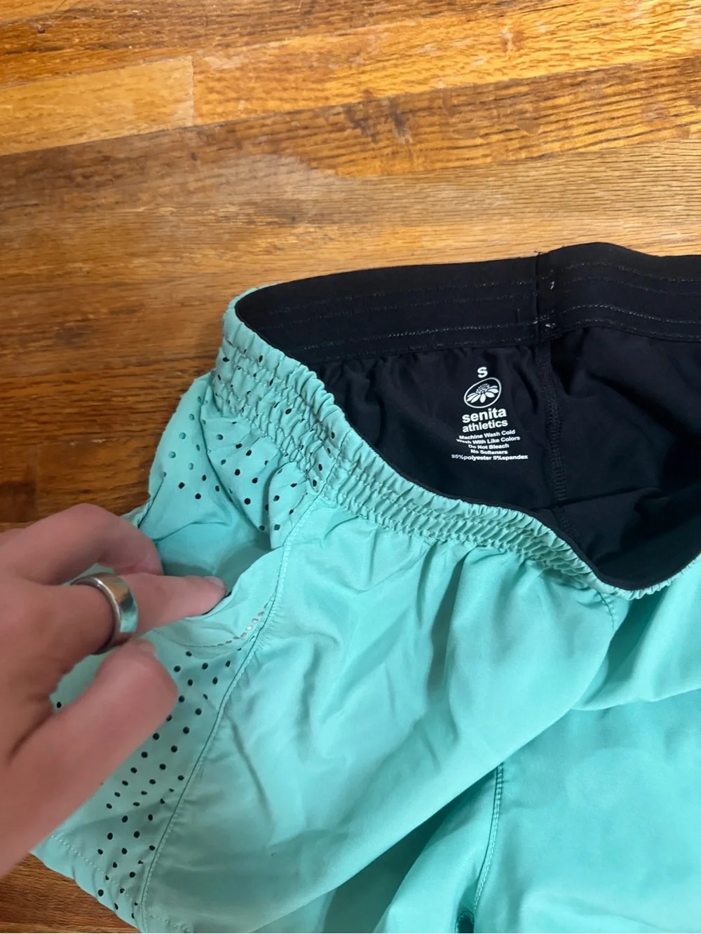 Senita Athletics Mint Green Athletic Shorts